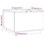Boîtes de rangement et couvercles 3pcs Blanc Bois massif de pin – Image 8