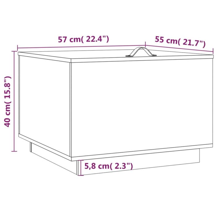 Boîtes de rangement et couvercles 3pcs Blanc Bois massif de pin – Image 8