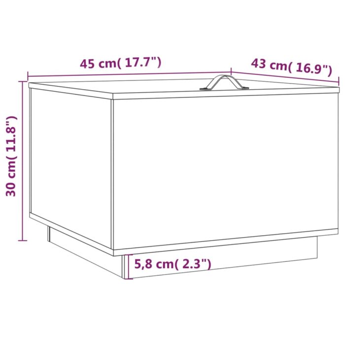 Boîtes de rangement et couvercles 3pcs Blanc Bois massif de pin – Image 9