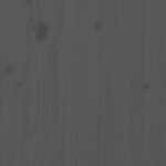 Boîtes de rangement et couvercles 3 pcs Gris Bois massif de pin – Image 7