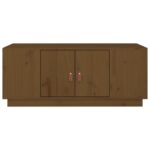 Table basse Marron miel 100x50x41 cm Bois massif de pin – Image 4