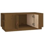 Table basse Marron miel 100x50x41 cm Bois massif de pin – Image 5