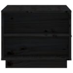 Table basse Noir 100x50x41 cm Bois massif de pin – Image 6