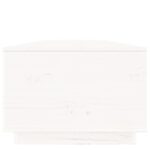 Table basse Blanc 100x50x35 cm Bois massif de pin – Image 6