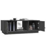 Table basse Gris 100x50x35 cm Bois massif de pin – Image 3