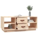 Table basse 100x50x41 cm Bois massif de pin – Image 2