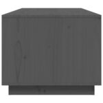 Table basse Gris 100x50x41 cm Bois massif de pin – Image 5