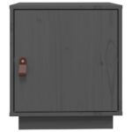Tables de chevet 2 pcs Gris 40x34x45 cm Bois de pin massif – Image 4