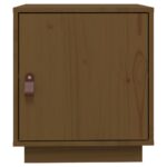 Table de chevet Marron miel 40x34x45 cm Bois de pin massif – Image 4