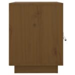 Tables de chevet 2pcs Marron miel 40x34x45cm Bois de pin massif – Image 5
