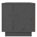 Table de chevet Gris 40x34x35 cm Bois de pin solide – Image 4