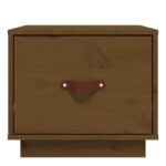 Tables de chevet 2pcs Marron miel 40x34x35cm Bois de pin massif – Image 3