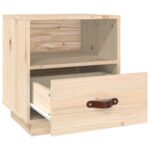 Table de chevet 40x34x45 cm Bois de pin solide – Image 5