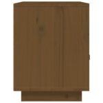 Table de chevet Marron miel 40x34x45 cm Bois de pin massif – Image 6
