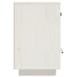 Tables de chevet 2 pcs Blanc 40x34x55 cm Bois de pin massif – Image 6