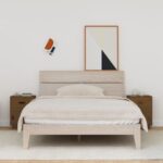 Tables de chevet 2pcs Marron miel 40x34x55cm Bois de pin massif