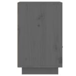 Tables de chevet 2 pcs Gris 40x34x55 cm Bois de pin massif – Image 6