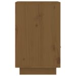 Tables de chevet 2pcs Marron miel 40x34x55cm Bois de pin massif – Image 6