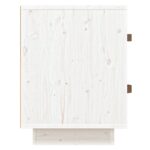  Table de chevet Blanc 40x34x45 cm Bois de pin massif – Image 5