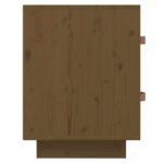  Table de chevet Marron miel 40x34x45 cm Bois de pin massif – Image 5