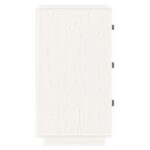  Tables de chevet 2 pcs Blanc 40x40x75 cm Bois de pin massif – Image 7
