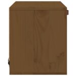 Armoire murale Marron miel 40x30x35 cm Bois de pin massif – Image 2