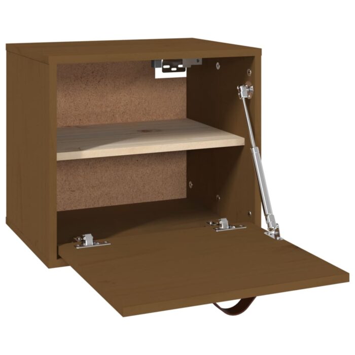 Armoire murale Marron miel 40x30x35 cm Bois de pin massif – Image 3