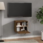 Armoire murale Marron miel 40x30x35 cm Bois de pin massif – Image 6