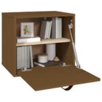 Armoire murale Marron miel 40x30x35 cm Bois de pin massif – Image 7