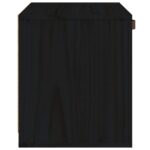 Armoire murale Noir 40x30x35 cm Bois de pin massif – Image 2