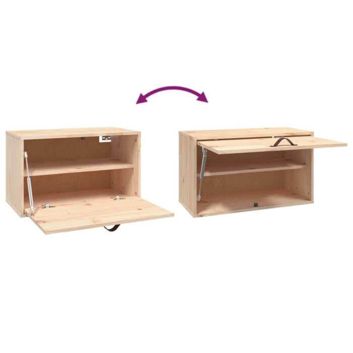 Armoire murale 60x30x35 cm Bois de pin massif – Image 4