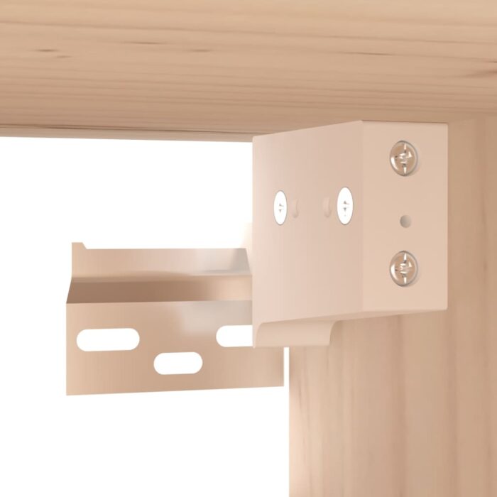 Armoires murales 2 pcs 60x30x30 cm Bois de pin massif – Image 8