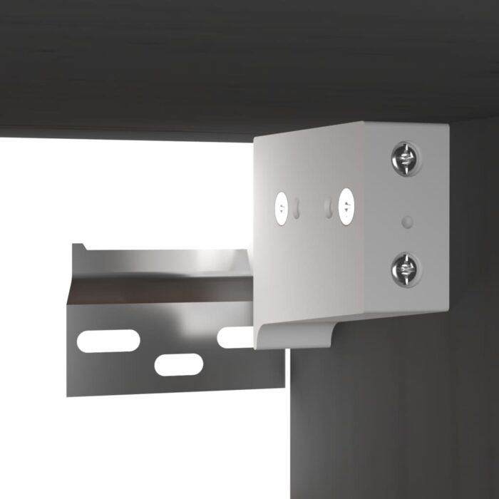 Armoires murales 2 pcs Gris 60x30x30 cm Bois de pin massif – Image 8