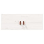 Armoires murales 2 pcs Blanc 80x30x30 cm Bois de pin massif – Image 2