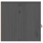 Armoire murale Gris 80x30x30 cm Bois de pin massif – Image 6