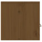 Armoires murales 2 pcs Marron miel 80x30x30 cm Bois Pin massif – Image 7