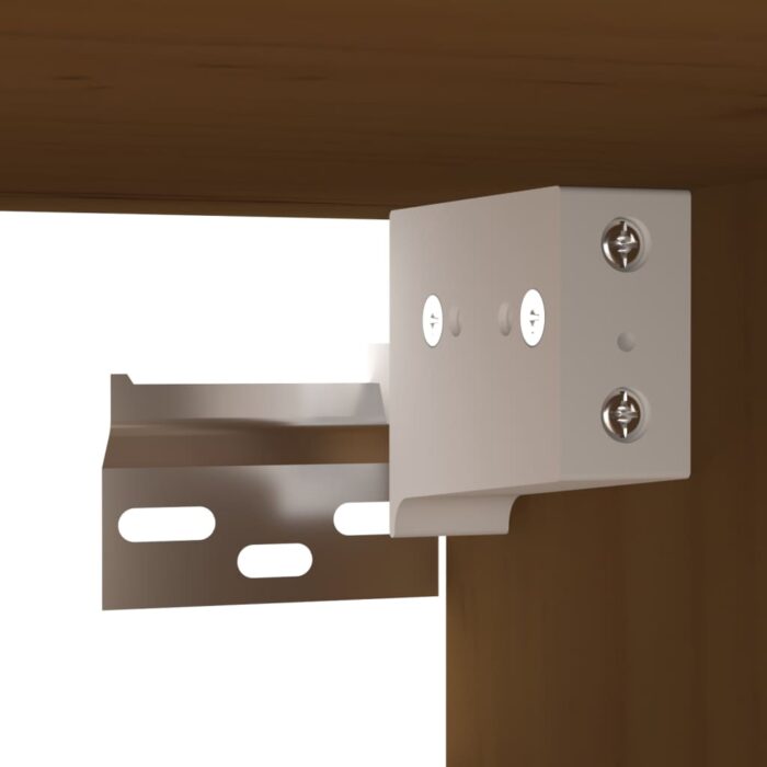 Armoires murales 2 pcs Marron miel 80x30x30 cm Bois Pin massif – Image 9