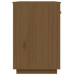 Bureau Marron miel 95x50x75 cm Bois massif de pin – Image 4