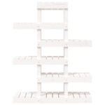 Support à plantes Blanc 85x25x109,5 cm Bois massif de pin – Image 3