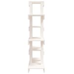 Support à plantes Blanc 85x25x109,5 cm Bois massif de pin – Image 4