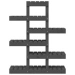 Support à plantes Gris 85x25x109,5 cm Bois massif de pin – Image 3