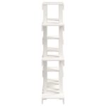 Support à plantes Blanc 104,5x25x109,5 cm Bois massif de pin – Image 4