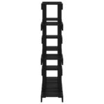 Support à plantes Noir 104,5x25x109,5 cm Bois massif de pin – Image 4