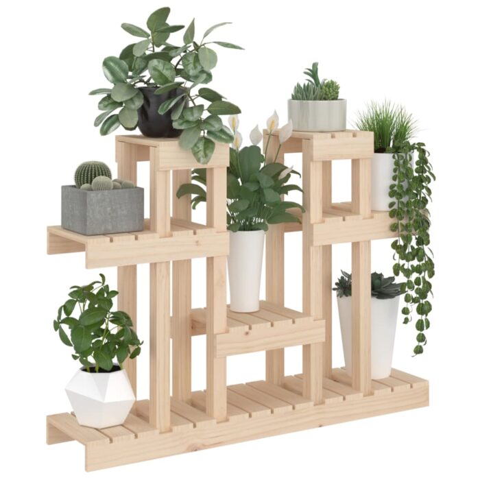 Support à plantes 104,5x25x77,5 cm Bois massif de pin – Image 2