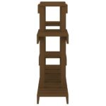 Support à plantes Marron miel 104,5x25x77,5 cm Bois massif pin – Image 4