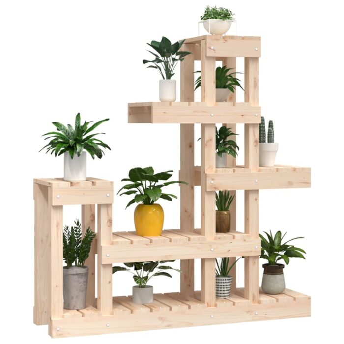 Support à plantes 92x25x97 cm Bois massif de pin – Image 2