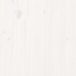 Support à plantes Blanc 92x25x97 cm Bois massif de pin – Image 5