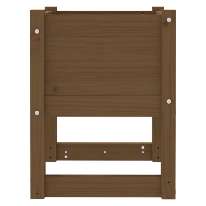 Jardinières 2 pcs Marron miel 40x40x52,5 cm Bois massif de pin – Image 4