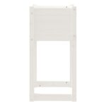 Jardinières 2 pcs Blanc 40x40x81 cm Bois massif de pin – Image 4