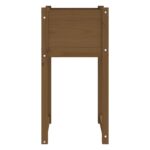 Jardinière Marron miel 40x40x81 cm Bois massif de pin – Image 2